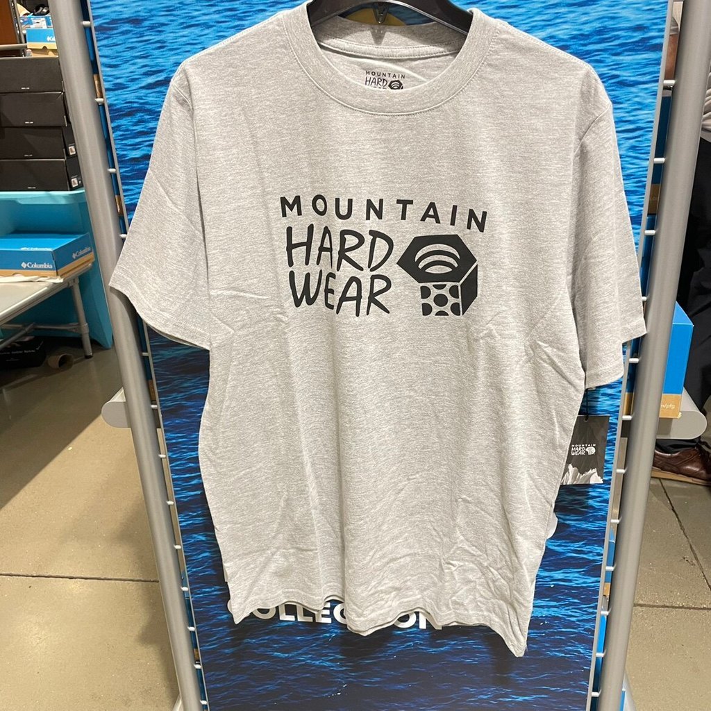 Mountain Hardwear Nam MHW Logo Tay Ngắn Cotton In Hình Ngoài Trời Áo Thun Tay Ngắn