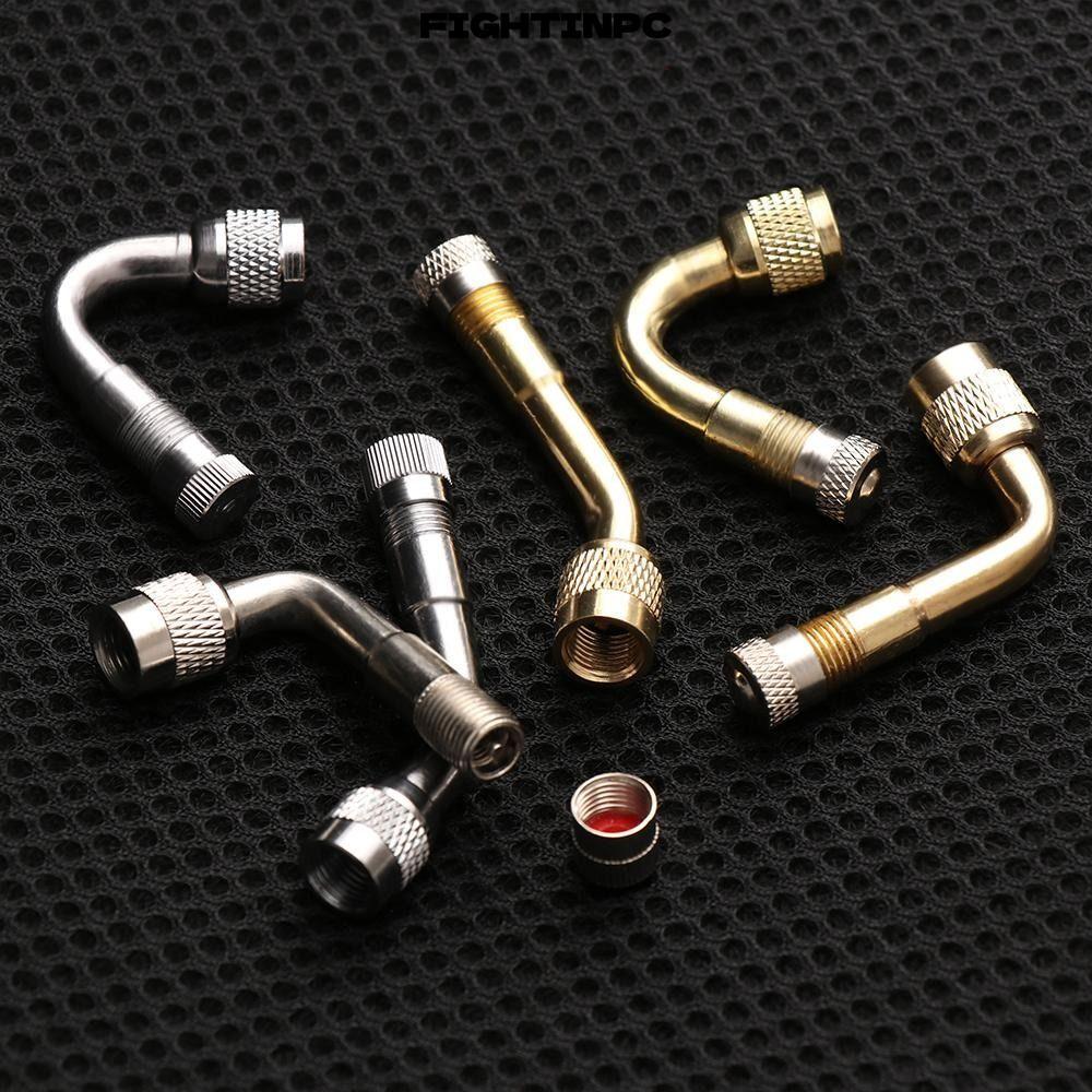 Thân van lốp khí bằng đồng thau FIGHTINPC, nhiều màu với bộ chuyển đổi mở rộng Van xe đạp điện, Phụ 