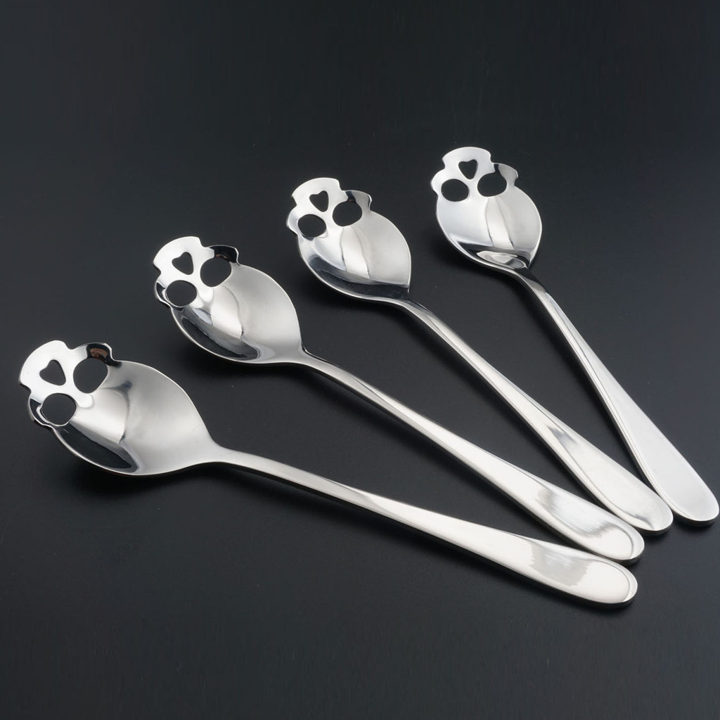 New Product~Manufacturer's in-stock stainless steel304Skull-shaped spoon, creative Western-style cut