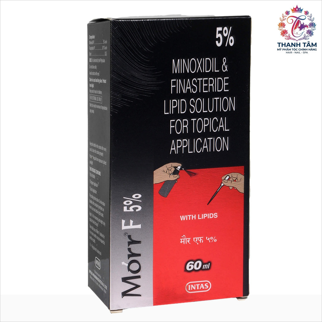 ( Ấn Độ ) Tinh chất mọc râu, mọc tóc cao cấp Mi-no-xi-dil Solution Morr F 5% F5 60ml ( New 2026 ) .T