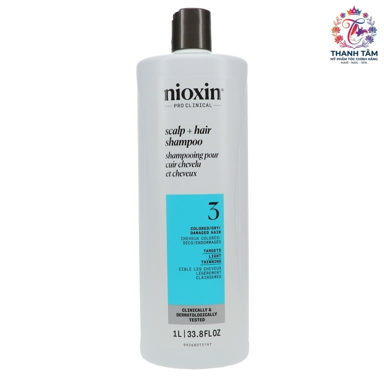 Dầu gội chống rụng tóc Nioxin System 3 Shampoo 1000ml - Colored Hair ( New 2025 ) .TT