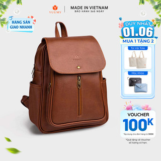 Balo Yuumy (Thời trang nữ basic đựng vừa A4 - Balo da YBA5) Bagsmart
