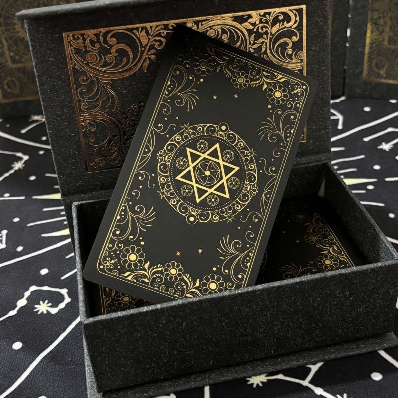 80 Tờ Bộ Sưu Tập Witte Lá Vàng Witte Tarot Tarot Trọn Bộ Chất Liệu PET Tarot Tarot Sản Phẩm Chất Lượ