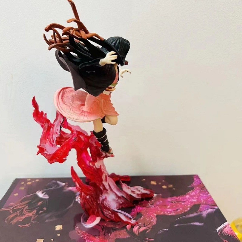 1CYS Demon Slayer merchandise series: Kamado Nezuko figure, vampire girl statue, desktop anime figur