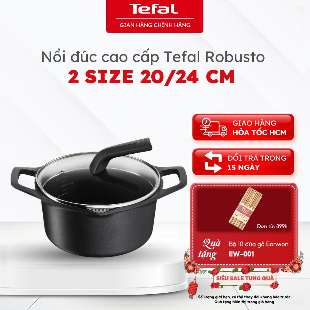 Nồi đúc cao cấp Tefal Robusto 2 size 20/24 cm| Chính hãng, bảo hành 24 tháng