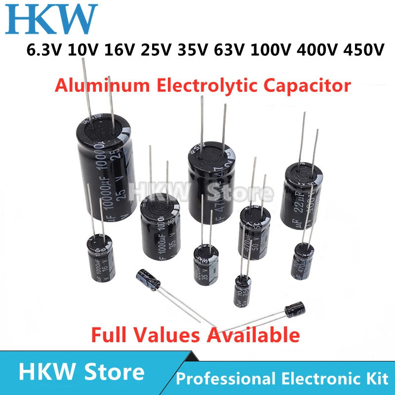 10V 16V 25V 35V 50V 63V 100V 200V 250V 400V Nhôm Điện Phân Tụ 20% 100UF 470UF 680UF 1000UF 1500UF 22