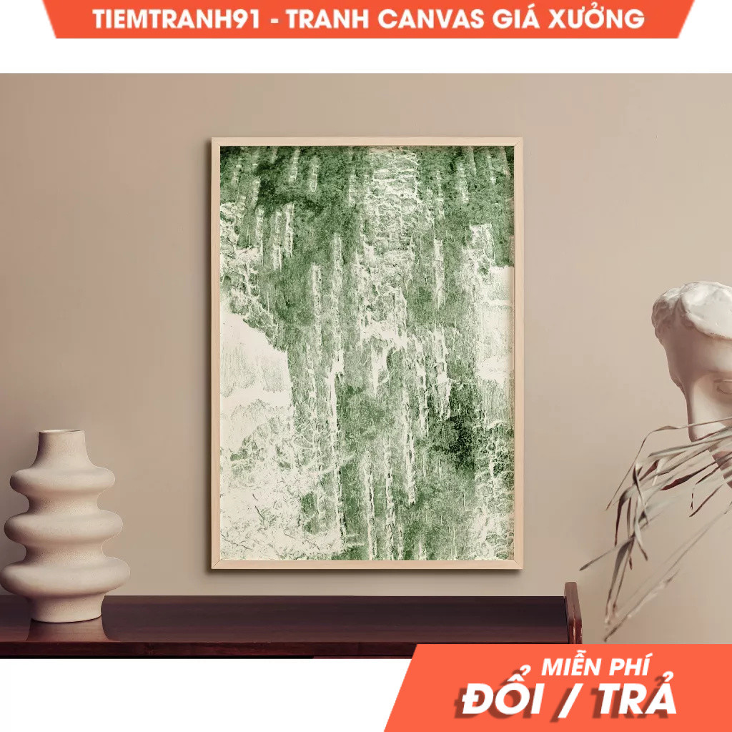 Tranh treo tường, Abstract Green Wall Art, Artful Minimalist, Decorative Wallart, Artful Wall Art, t