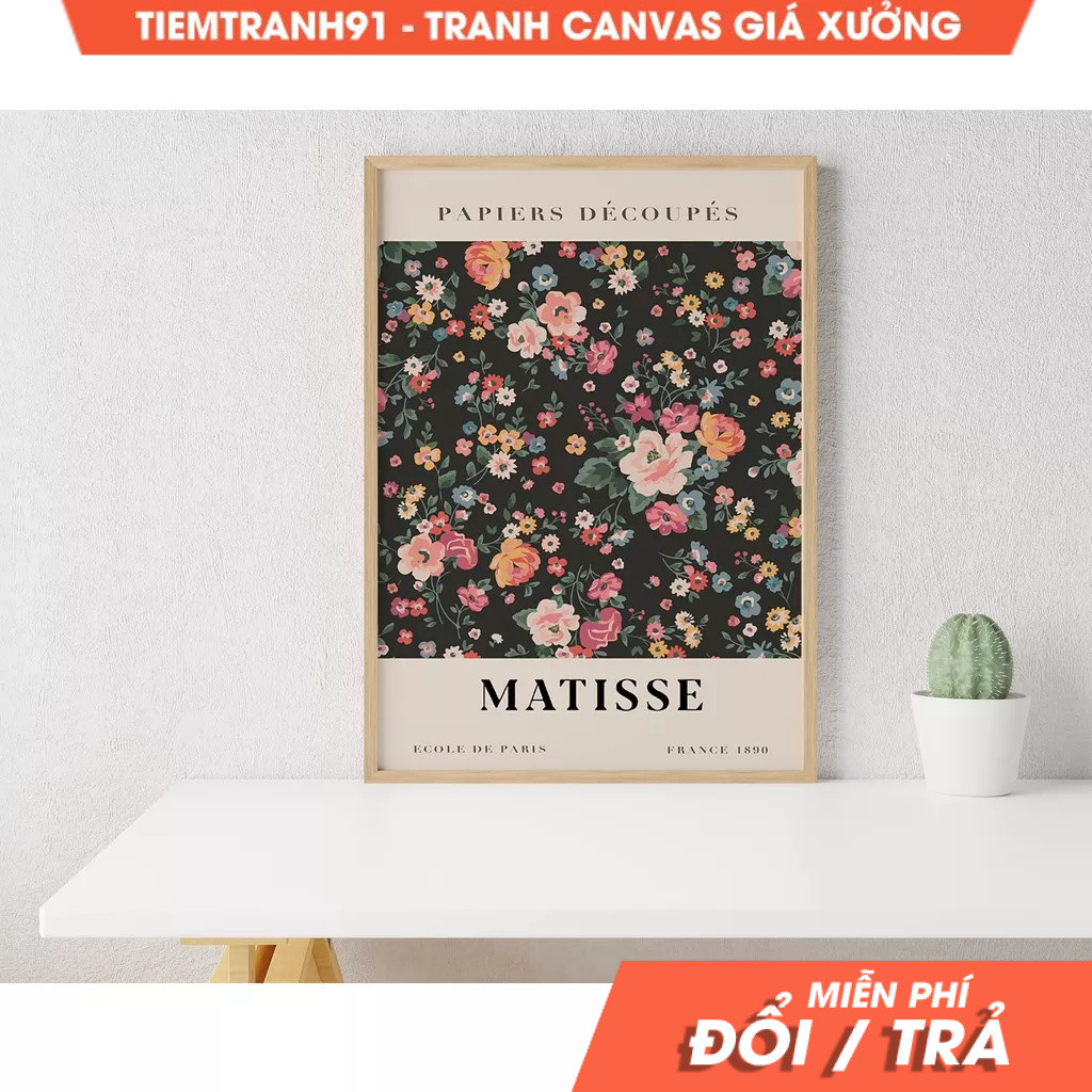 Tranh treo tường, Flower Market Poster, Matisse Flower,  Flower Market,Tokyo Flower Market, Florist 