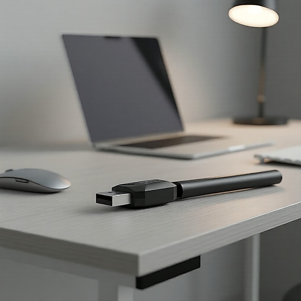 Thẻ mạng không dây USB 2.4G Vention 200Mbps tăng cường WLAN cho máy tính để bàn