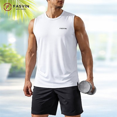 Áo Thun Ba Lỗ Thể Thao Nam Fasvin SN26698.HN Vải COOLMAX Co Giãn Mềm Mát Thoải Mái Vận Động