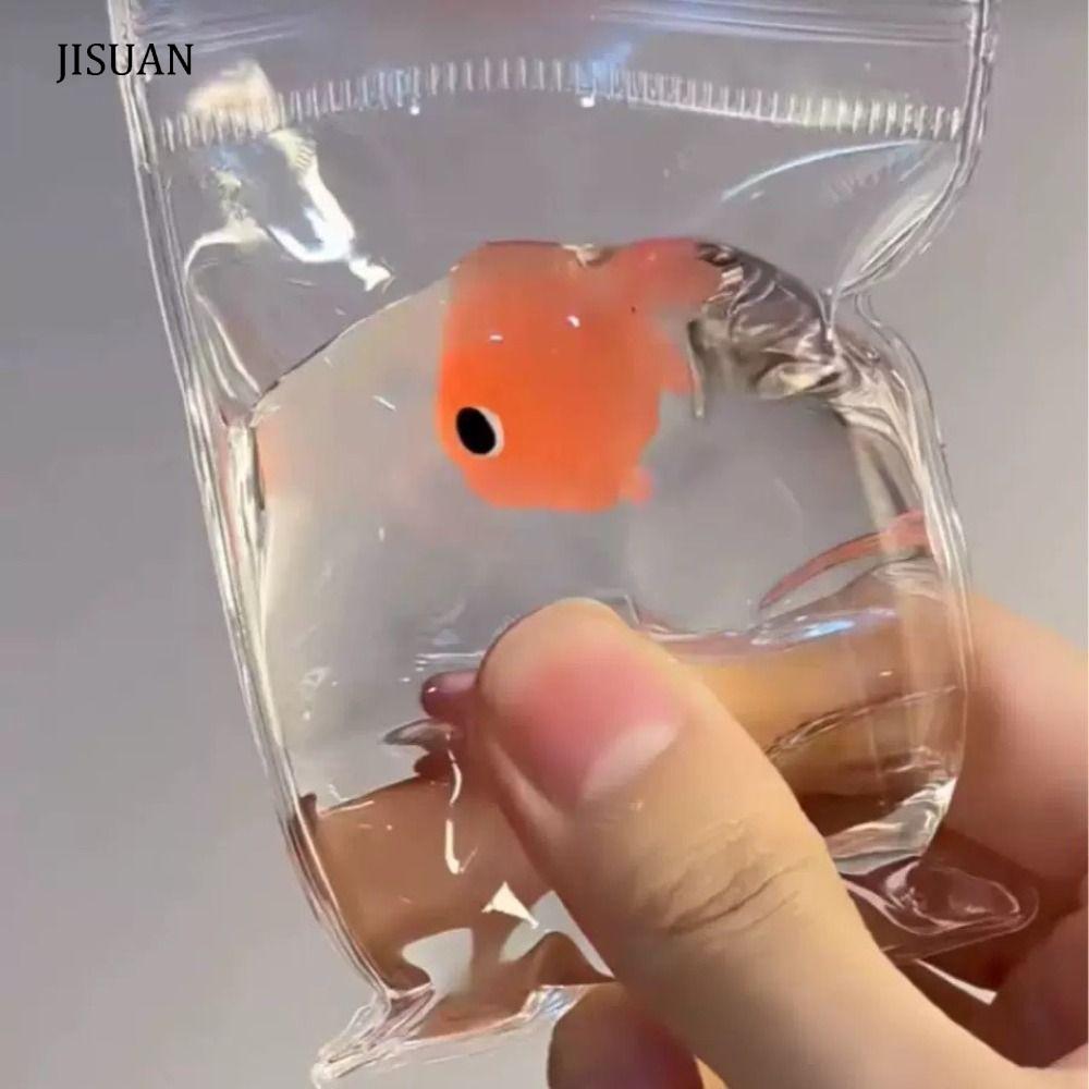 Đồ chơi bóp cá vàng JISUAN, Mô phỏng Osmanthus Goldfish Osmanthus Cake Đồ chơi phục hồi chậm, ép đồ 