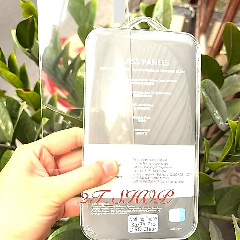 KÍNH CƯỜNG LỰC GOR NOTHING PHONE 3A/ 3A PRO FULL MÀN HÌNH (KÍNH TRONG)