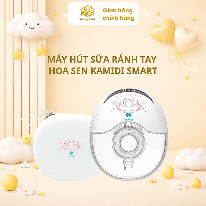 Máy hút sữa rảnh tay không dây hoa sen Kamidi Smart – FamilyCare Store
