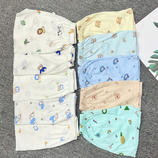 Combo 5/10 Quần Đùi Cộc Thun Lạnh Cho Bé Trai Bé Gái Sơ Sinh - Chất Thun Lạnh Mềm Mát, Mặc Hè Thoáng Mát