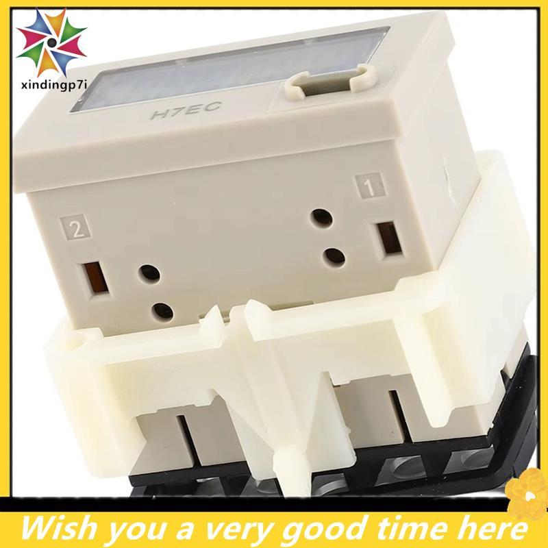 Bộ tổng hợp bộ đếm điện kỹ thuật số H7EC NV DC 6-36V mới với màn hình LCD 8 chữ số