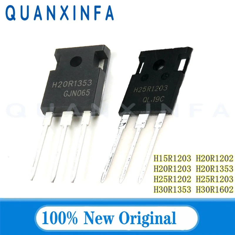 5 CHIẾC H15R1203 H20R1203 H20R1203 H20R1353 H25R1203 H25R1203 H30R1353 H30R1602 TO247 chip ống công 
