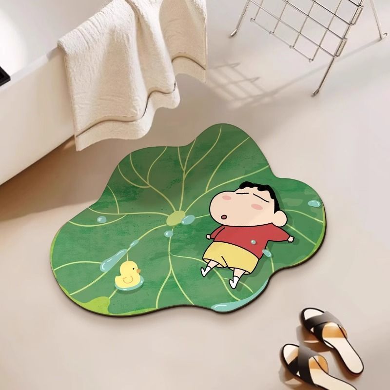 【 Instant Water Absorption 】 Bathroom water-absorbing floor mat, anti-slip foot mat at bathroom door