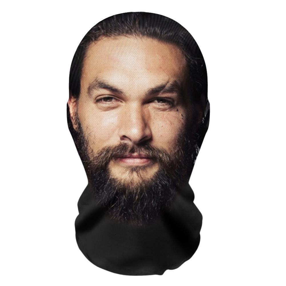 Jason Momoa Nhập Vai Mặt nạ 3d Balaclava Mũ Cosplay Ngộ nghĩnh Khăn Đầu Mặt 3d Mũ S6k0