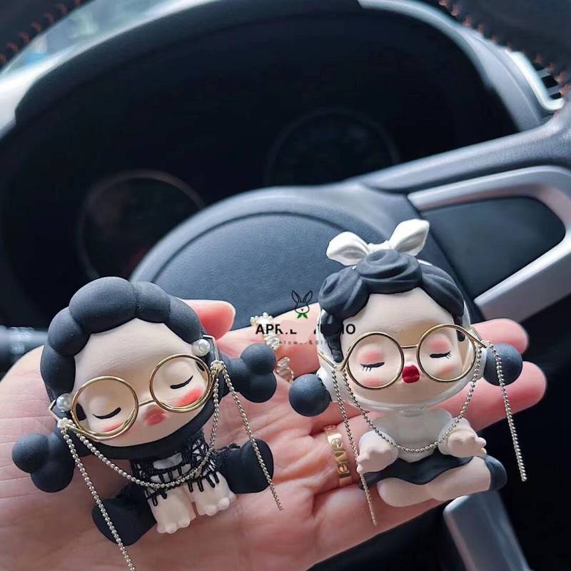 Car Perfume Air Conditioning Air Outlet Ornament Cute Perfume Doll Long-Lasting Light Perfume Fragra