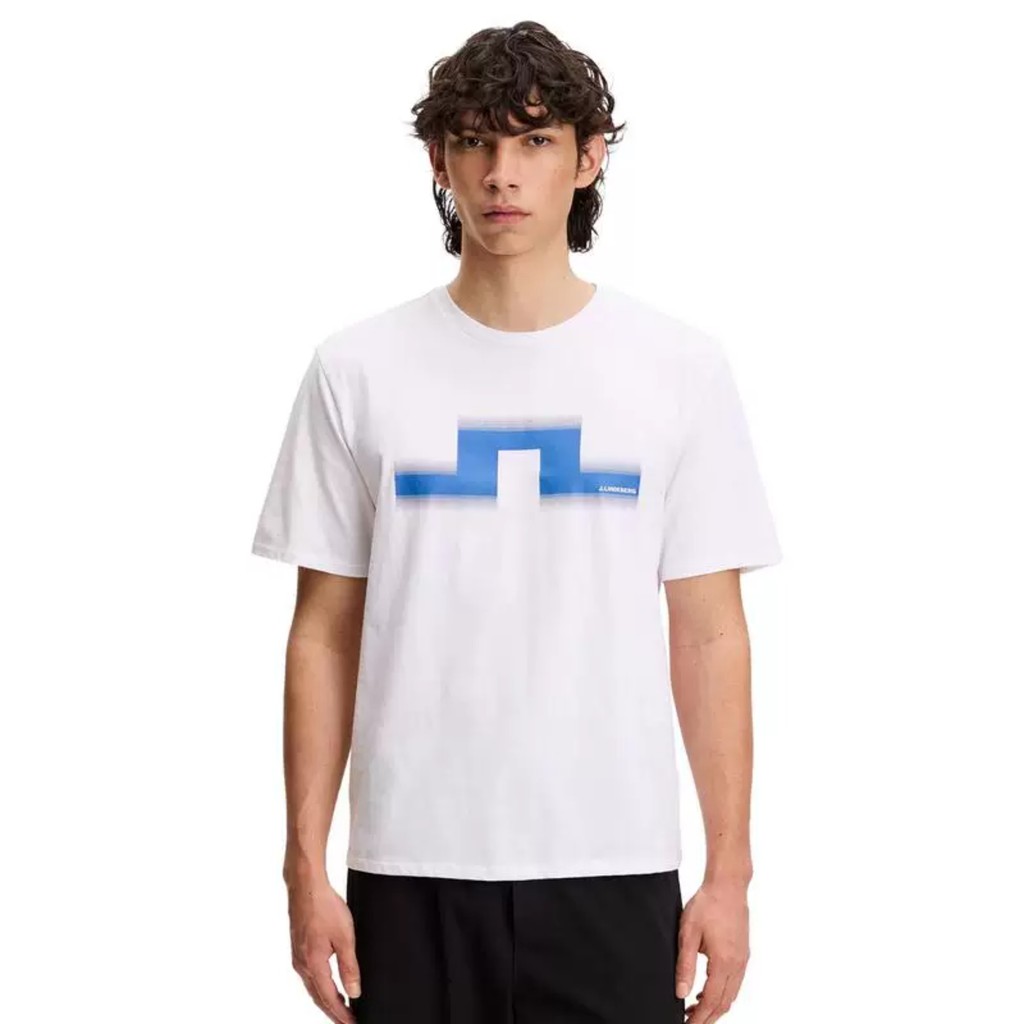 J. J. Lindeberg J. Áo thun thể thao nam Lindeberg Thoải mái Cotton nguyên chất dáng rộng