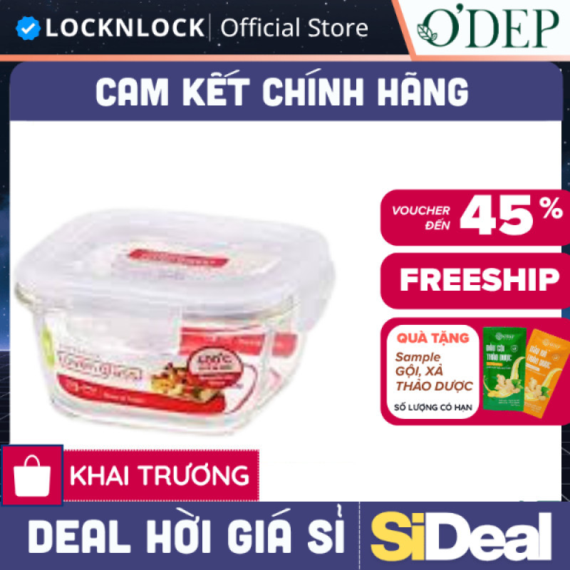 Hộp thuỷ tinh bảo quản thực phẩm dùng được lò vi sóng 300ML LocknLock LLG205 Hàng chính hãng - SIDEA