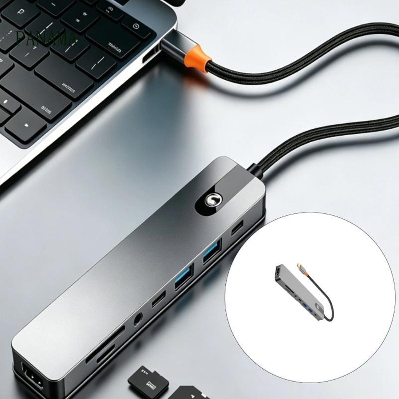 NAMA 8 7 6 5 trong 1 USB C Docking Station Bộ chuyển đổi đa cổng HDTV 4K USB3 0 PD100W 3 5mm Dock St