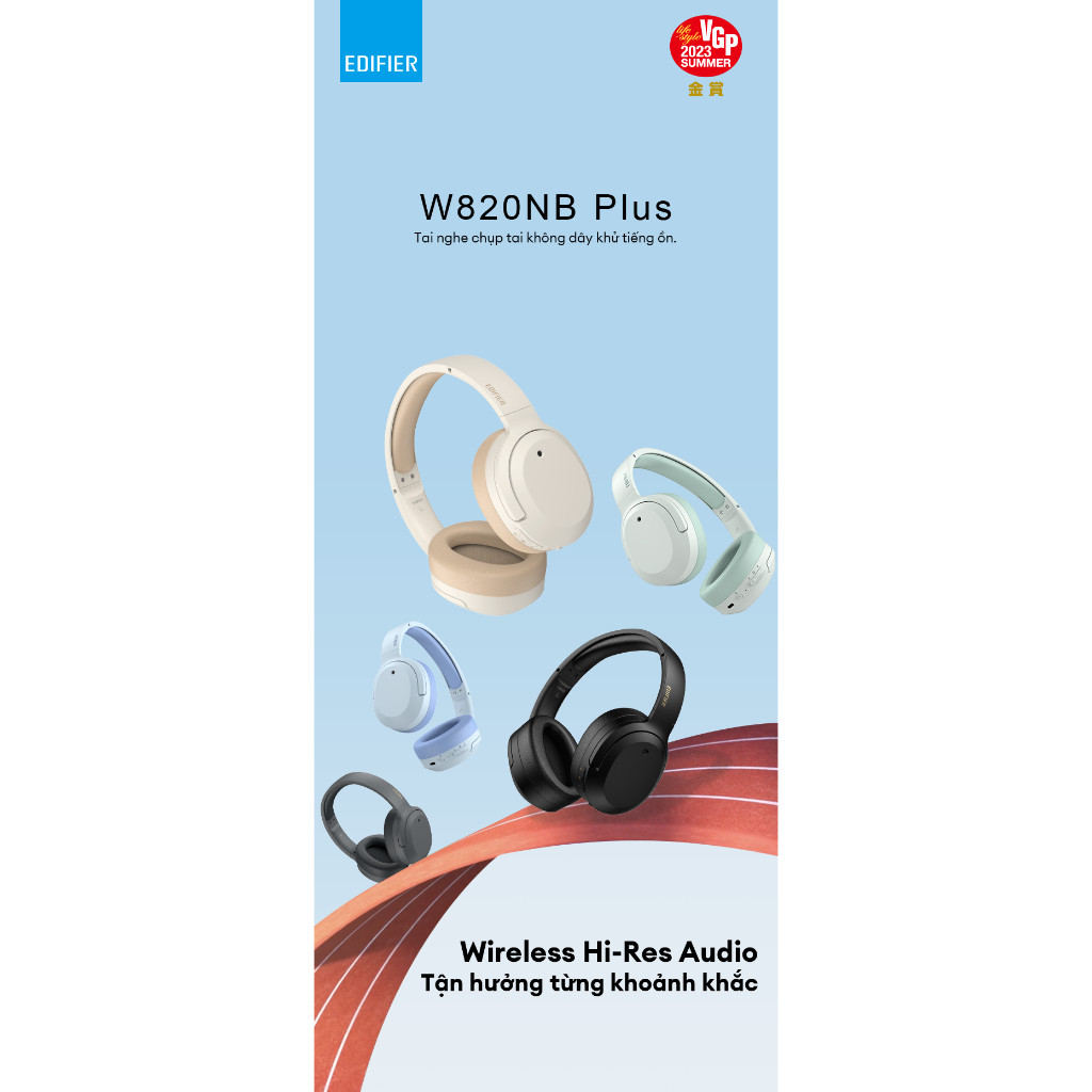 [CHỈ BẢO HÀNH 1 THÁNG] [XẢ HÀNG] Tai Nghe Chụp Tai Bluetooth EDIFIER W820NB | Sử Dụng Đến 49 Tiếng | Chống Ồn Chủ Động | | BigBuy360 - bigbuy360.vn