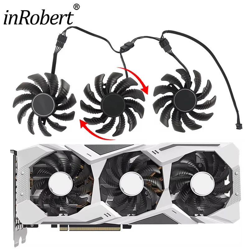 INew 78MM Quạt Làm Mát Thay Thế Cho Gigabyte RTX 2060 2070 2080 Ti RTX2060 RTX2070 Đồ Họa Siêu Chơi 