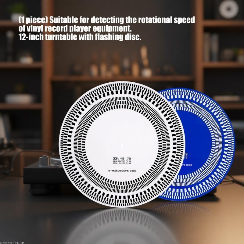 SV Heavy Duty Vinyls Record Player Đĩa nhấp nháy với tần số 50 60Hz để đo RPM chính xác