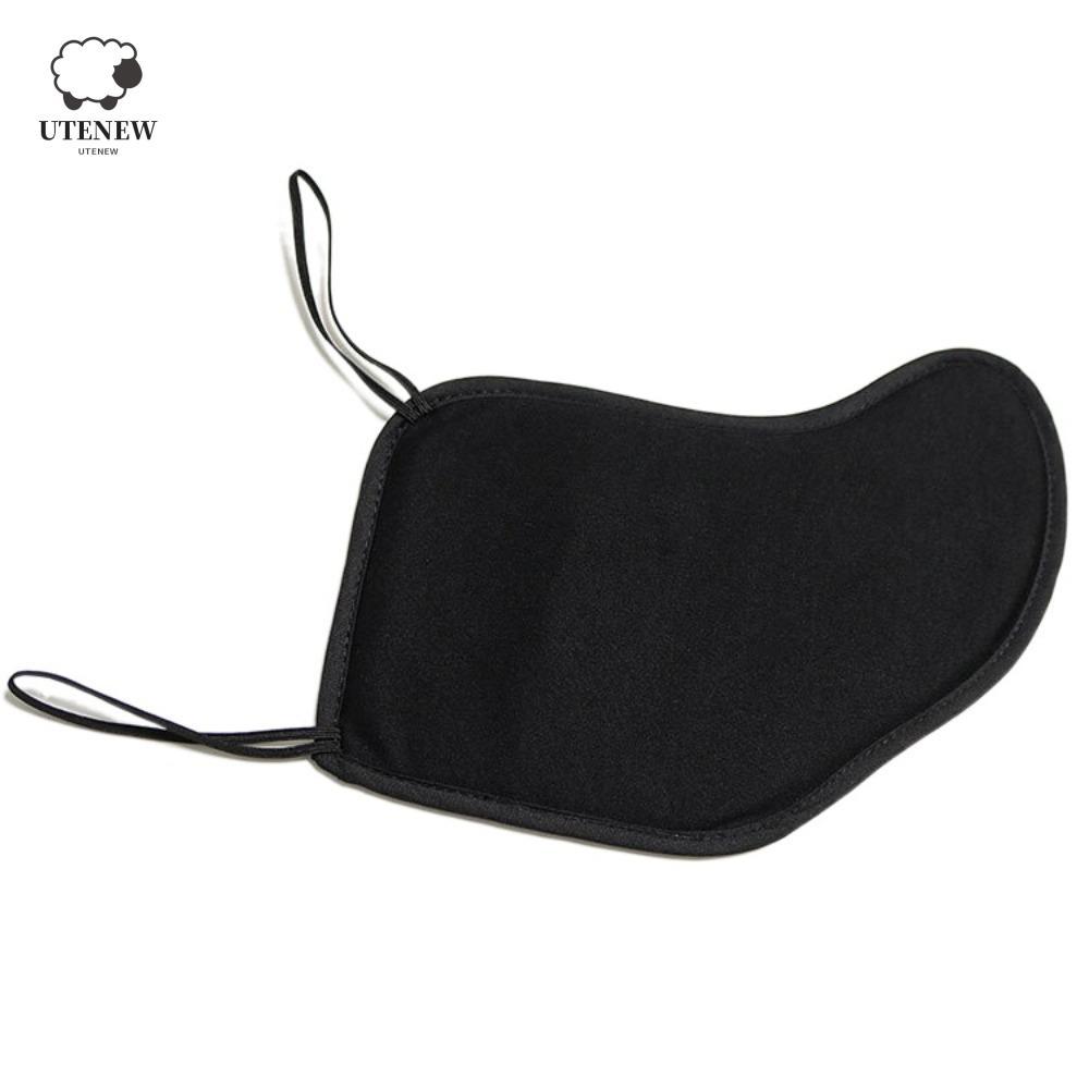 UTENEW Violin Chin Rest Pad, Cotton Protector Violin Shoulder Rest Pad, Fiddle Parts Cushion Black /