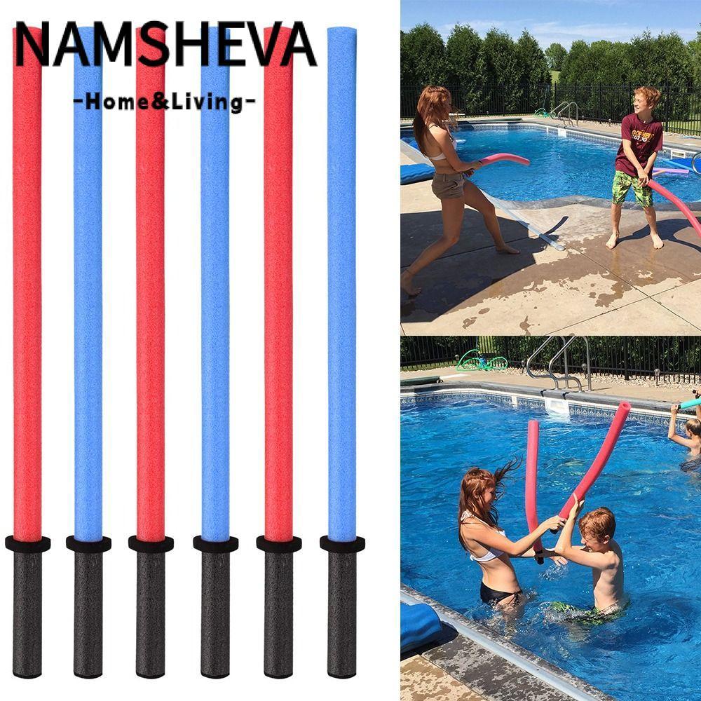 NAMSHEVA Pool Noodle Stick, Long Foam Pool Noodles Foam Light Sabre Toy, Party Favors Pool Backyard 