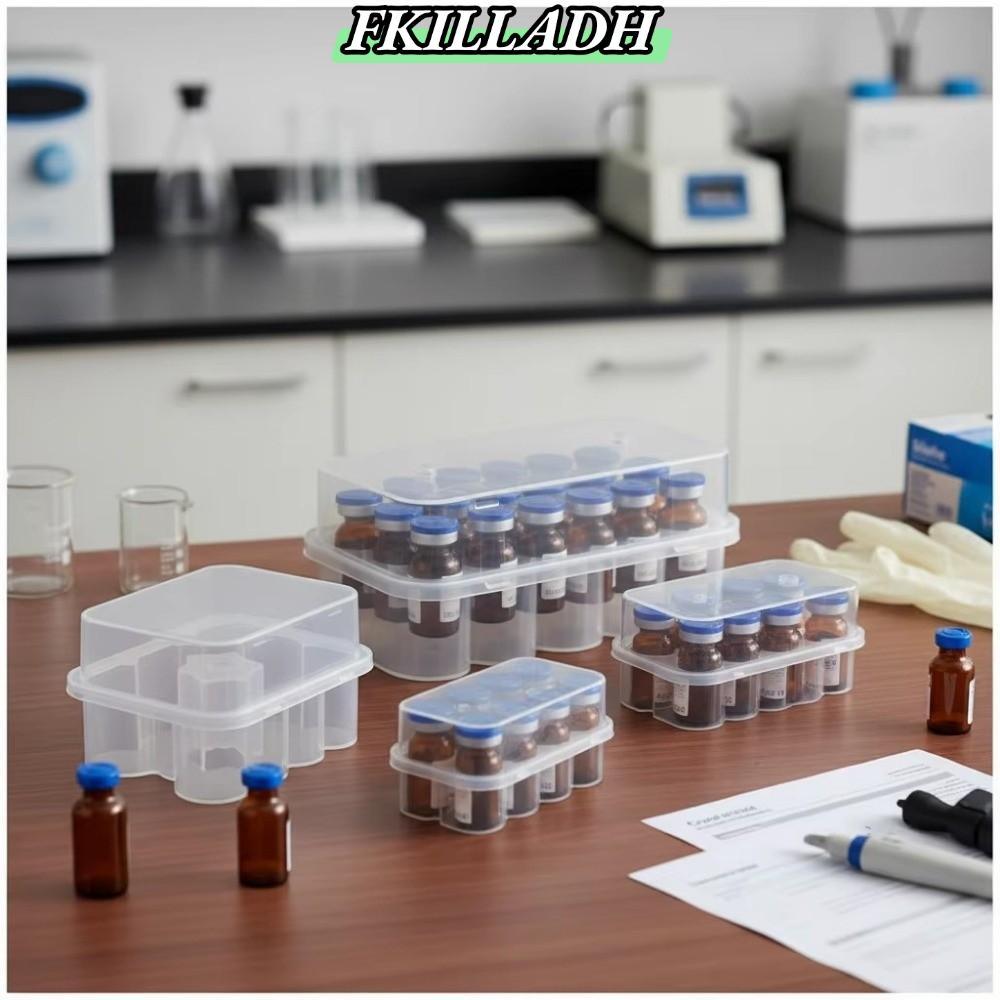 Hộp đựng lọ IFKILLA, Hộp đựng ống siêu nhỏ bằng nhựa, 3 / 5 / 7 / 10mL Hộp đựng ống đông có thể xếp 