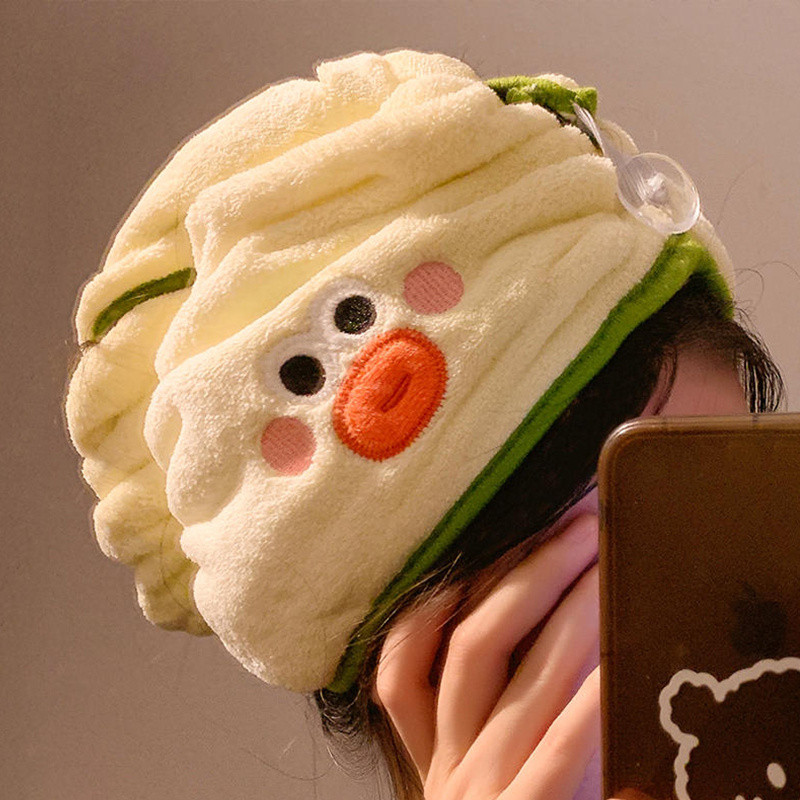 Long hair cap absorbs super strong moisture baokuan#7et Quick-drying coral towel, non-shedding, cute