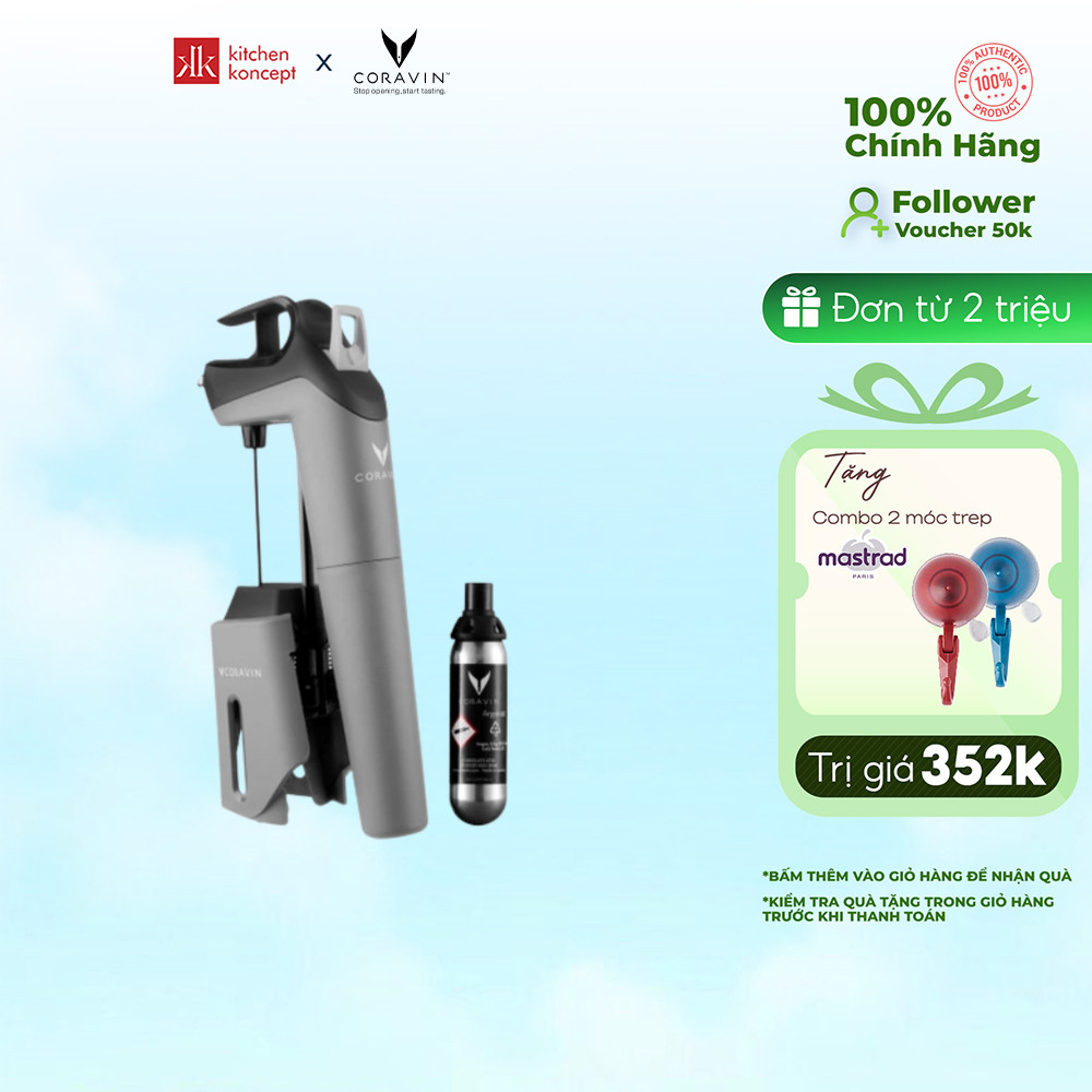 Coravin - Bộ Dụng Cụ Chiết R Timeless Three SL - 4 Món