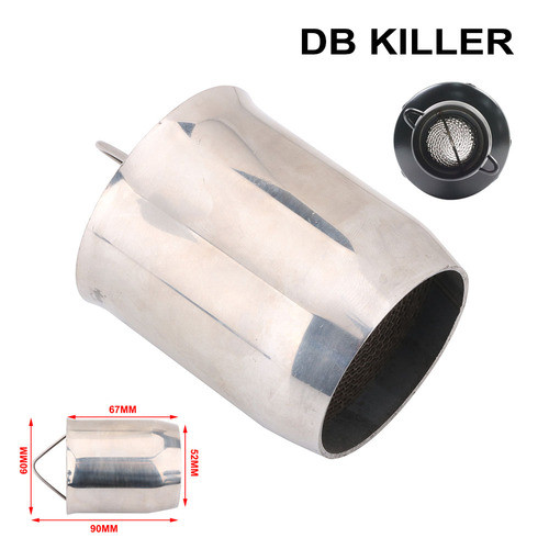 Exhaust Baffle Silencer Exhaust DB Killer Silencer Muffler Fit for 2 inch Motorcycle Exhaust Pipe