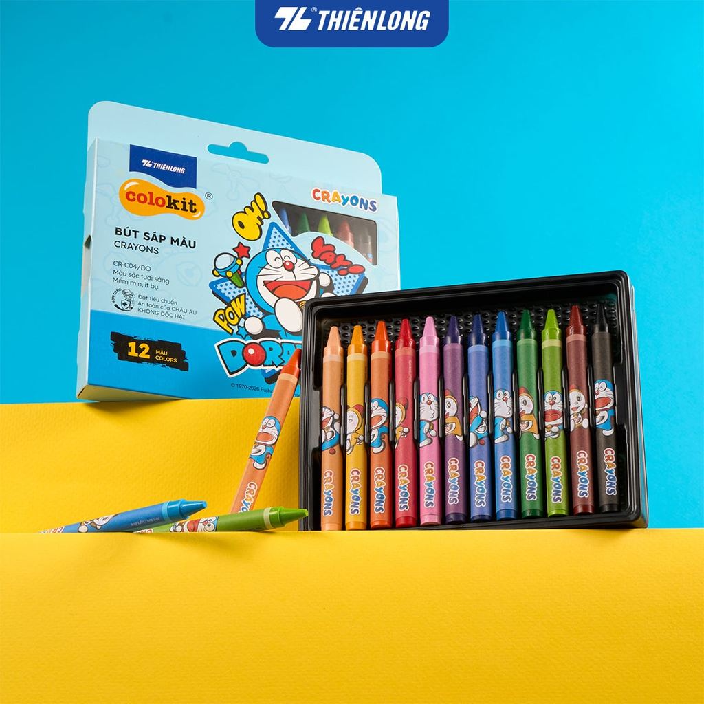Sáp màu Colokit Doraemon CRC04/DO 10 màu