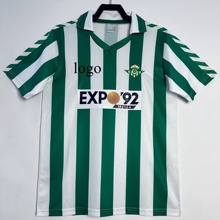 8889 Real Betis Retro Home Jersey – Áo bóng đá ngắn tay chất lượng cao cấp AAA + (Phong cách cổ điển