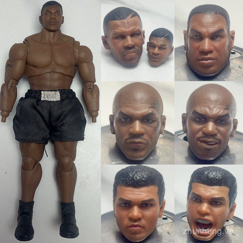 Bán chạy 2025 Số lượng lớn Storm Toys1 / 12 Boxer Tyson Mike Tyson Bald Phiên bản hình xăm Ba đầu kh