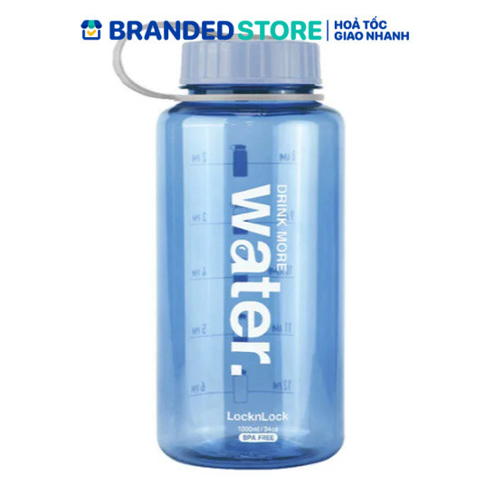 [GIFT] Bình Nước Helper Bottle 1L - 2 Màu (Xanh, Hồng) - LocknLock - ABF610NBLU