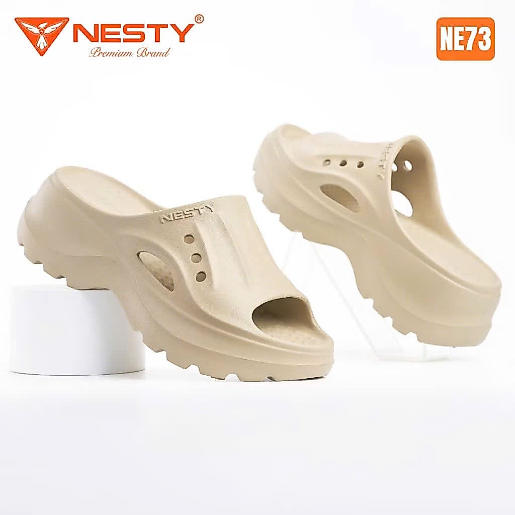 NE73] Dép Sục Hở Mũi Nesty Cao 7cm – Đúc Nguyên Khối, Êm Nhẹ, Chống Trượt, Hottrend 2026