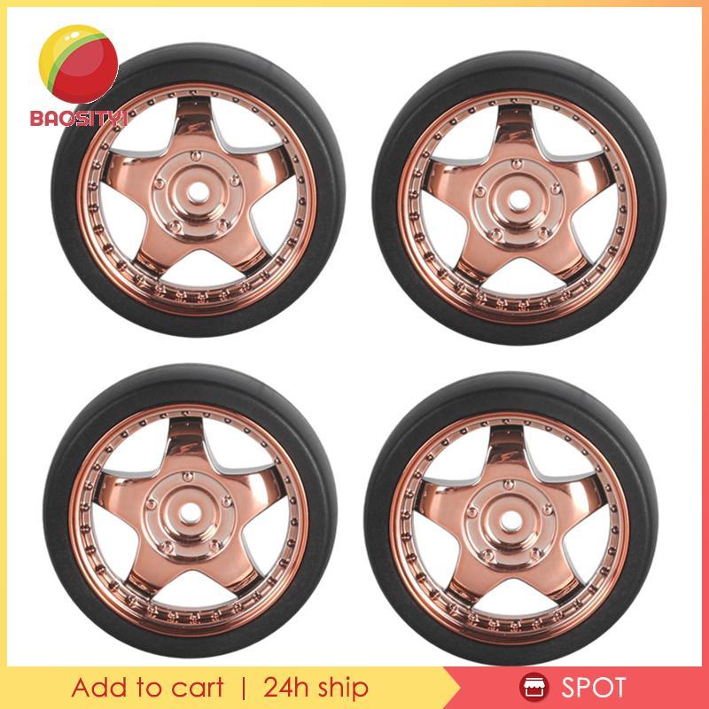 4 RC Xe Drift Lốp Thay Thế, Vành Bánh Xe Đường Kính 31 Mm Và Lốp Xe Bộ, Rally Drift Lốp Cho 1 / 18 R