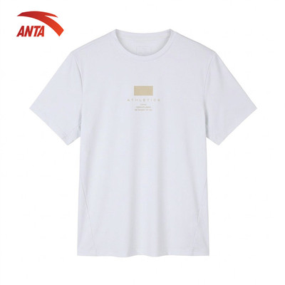 ANTA Áo Thun Nam Ngắn Tay Thể Thao, Thoáng Khí, Thoải Mái Vận Động 1526A7107