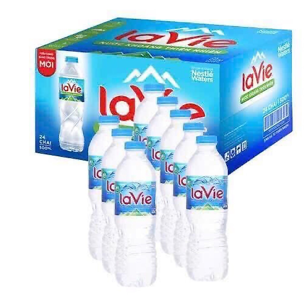 nước uống đóng chai lavie 350ml