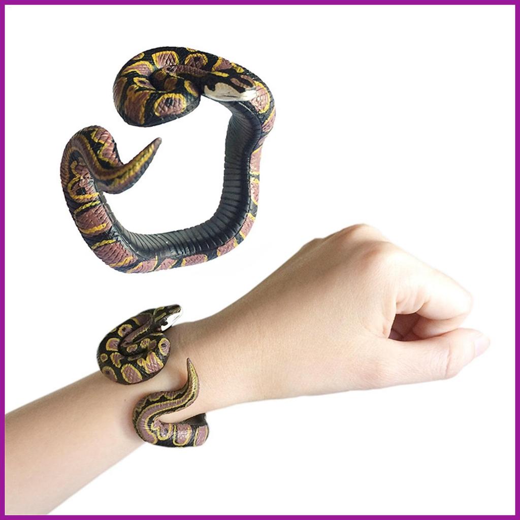 Đồ Chơi Rắn Vòng Tay Halloween Tricky Rắn Dây Đeo Tay Đáng Sợ Mô Phỏng Cobra Anaconda Vòng Tay Hallo