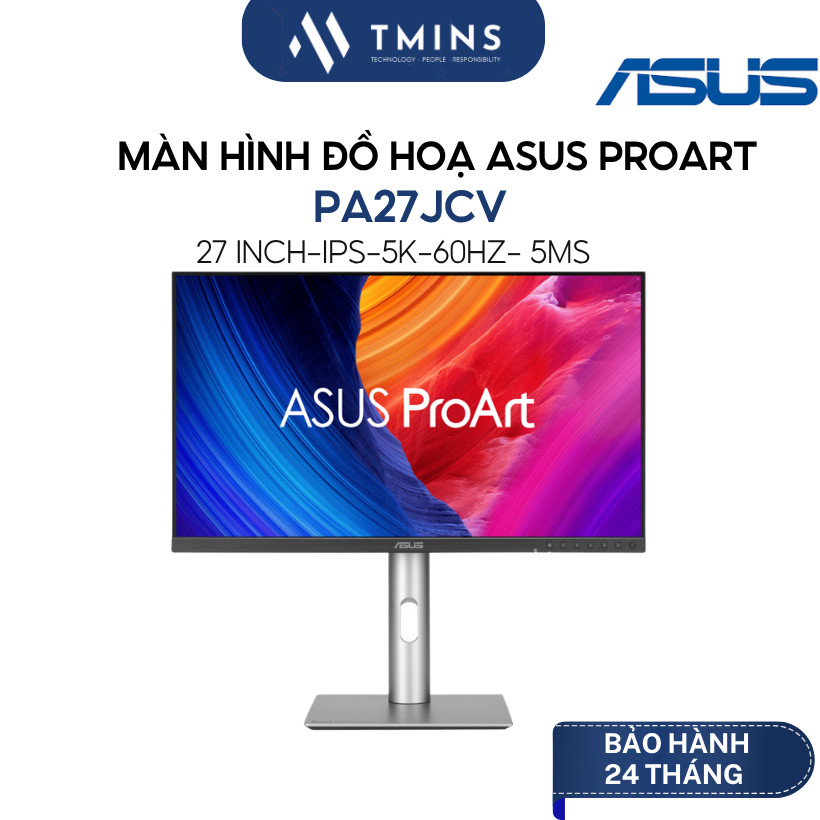 Màn hình đồ hoạ ASUS Proart PA27JCV (27 inch / 5K /IPS /60Hz / 5ms/ VRR / AGLR) - Hàng Chính Hãng