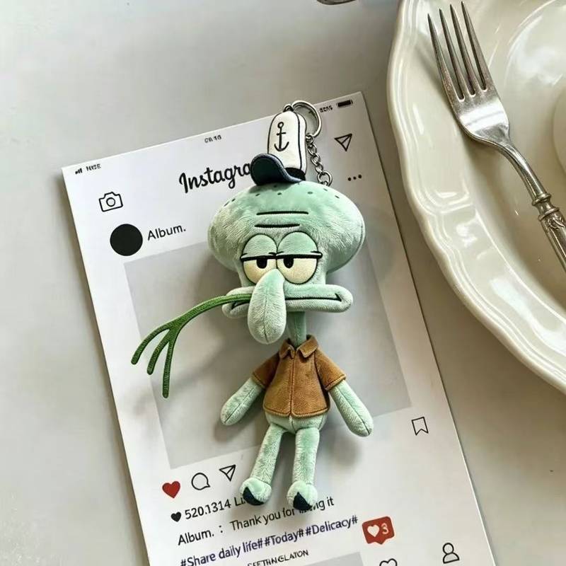 SpongeBob Octopus Attribute Plush Doll Backpack Wallet Pendant 0dNC