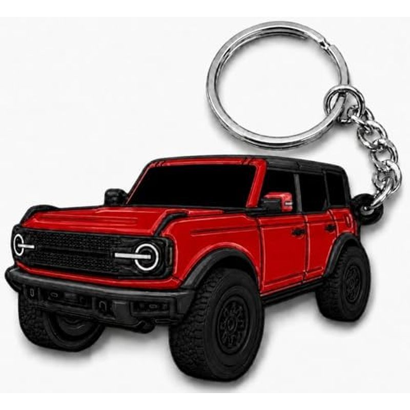 Phụ kiện móc chìa khóa Bronco Vỏ móc khóa bốn cửa Sửa đổi mát mẻ Tương thích với Ford Bronco 2022, 2