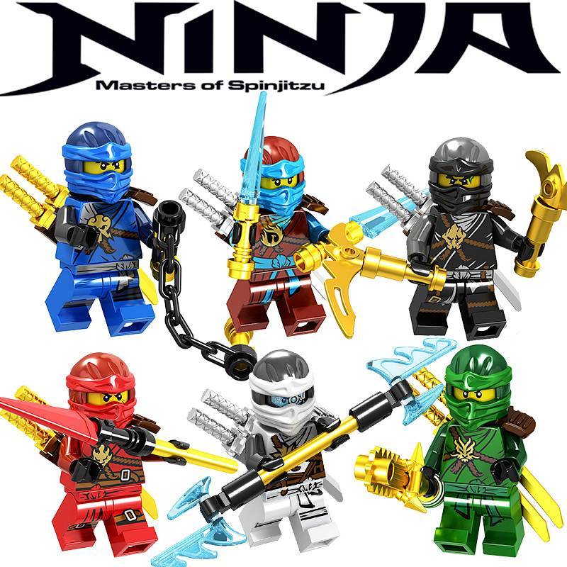 Ninjago Season 6th Glory Suit Double Knife Protagonist Doll Toy Assembled 8 Educational Boy Toys Rar