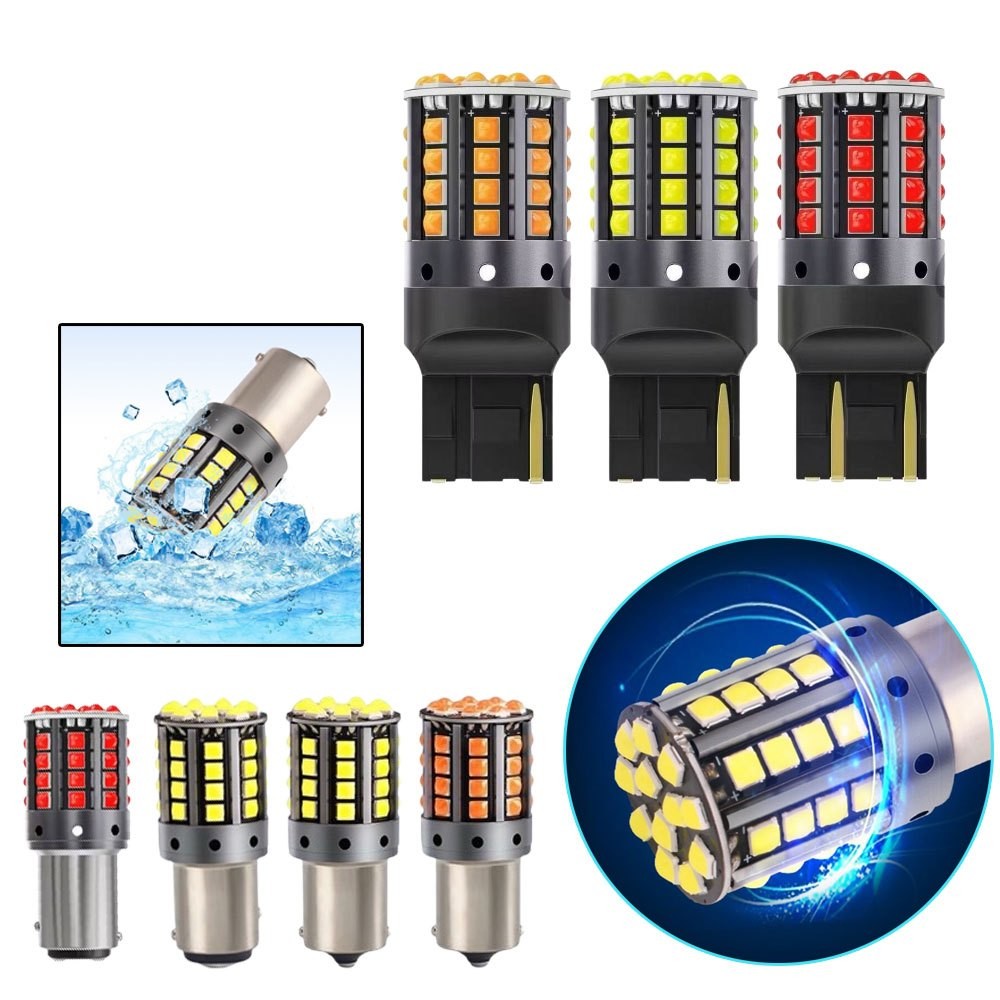 Đèn hậu ô tô LED 1156 BA15S P21W 1156 BAU15S PY21W 1157 Bay15d P21-5W T20 7440 W21W 7443 W21-5W 3030