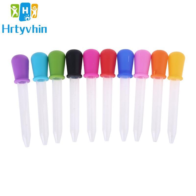 Hrtyvhin 10 Miếng Pipet Silicone Và Nhựa Nhỏ Giọt Pipet Chất Lỏng Giọt